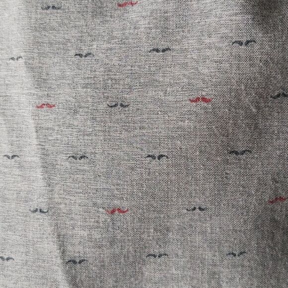 Molokai Grey Men's Button Up Mustache Shirt XL - Picture 2 of 5